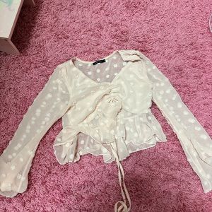 Polka dot crop top ^w^